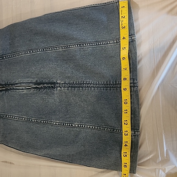 Free People Classic Blue Mini Skirt - Picture 12 of 12